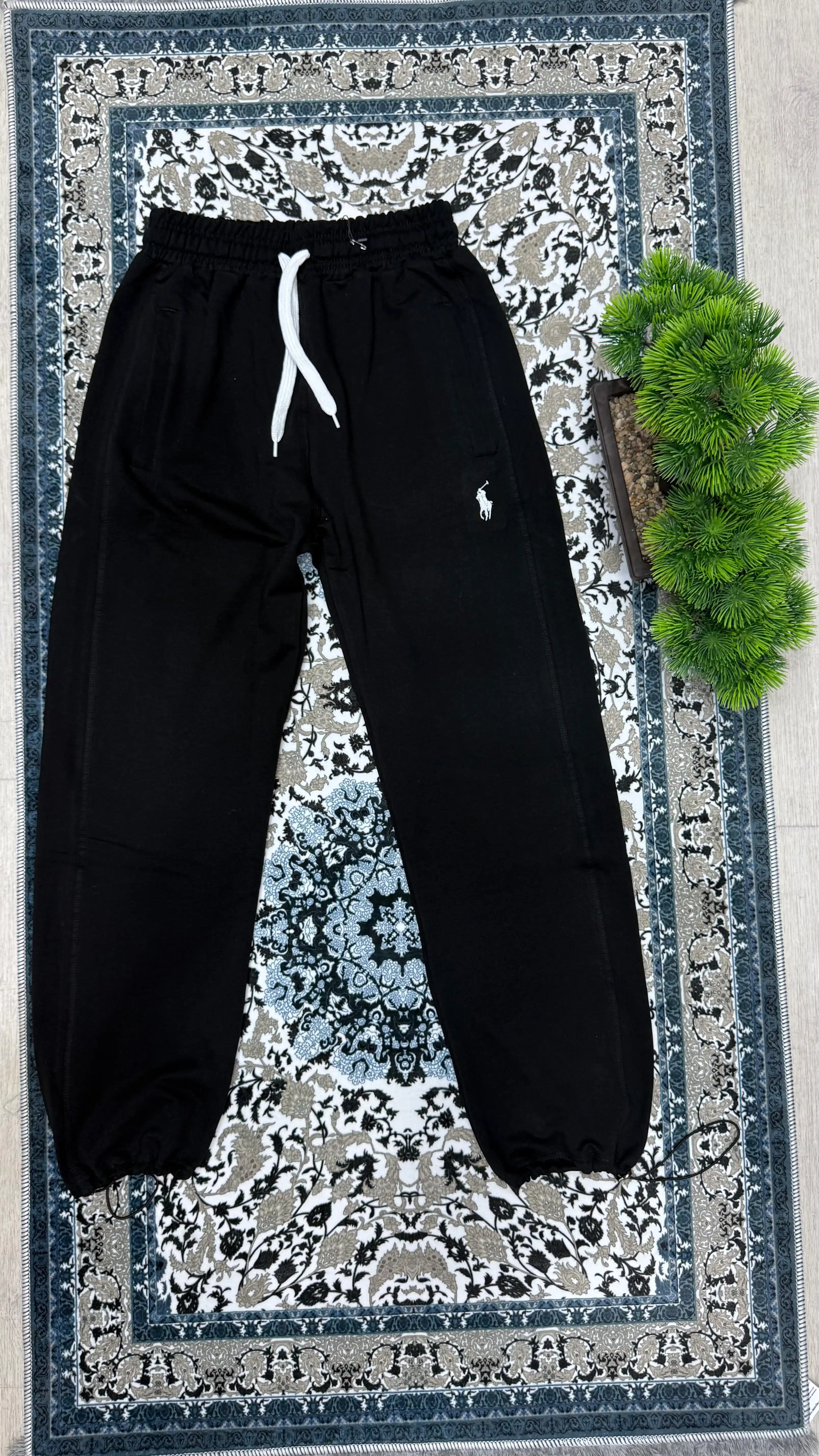 Katta o'lchamli ayollar va erkaklar sport shimi, oversize triko, unisex ishton, 100%paxta