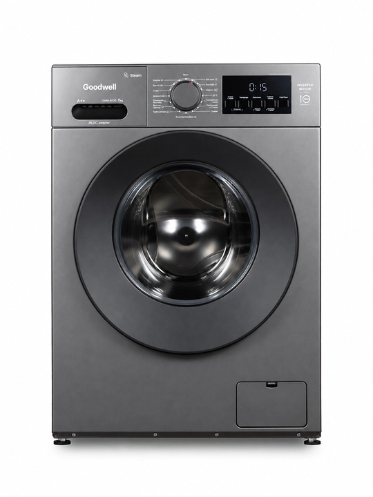 Стиральная машина Goodwell GWM-600G-W, 6 кг, INVERTER, A++, 15 программ
