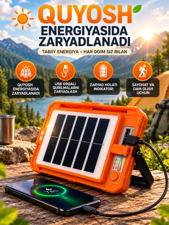 Harakat sensori bilan simsiz chiroq