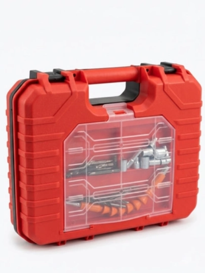 Milwaukee 48V akkumulyatorli drel-shurupovyort, 24 ta predmet, cho‘tkasiz, keys bilan
