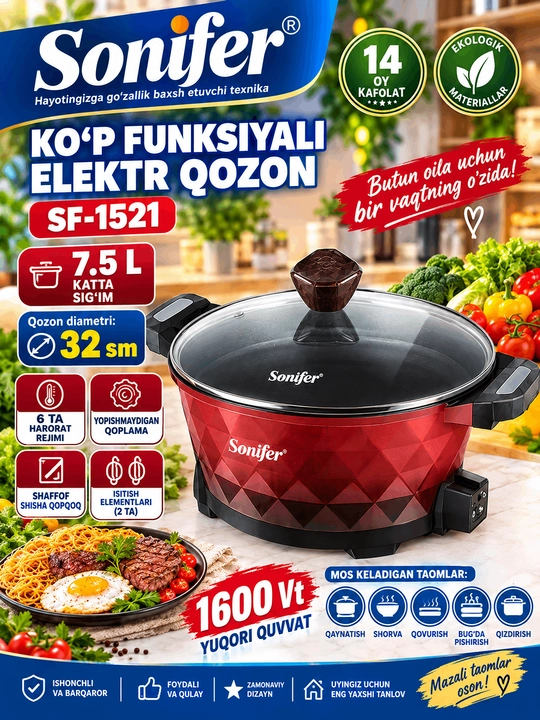 Ko'p funksiyali elektr qozon (maishiy oshxona texnikasi)