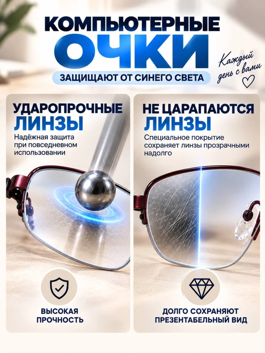 Компьютерные очки, 100% защита от ультрафиолетового излучения