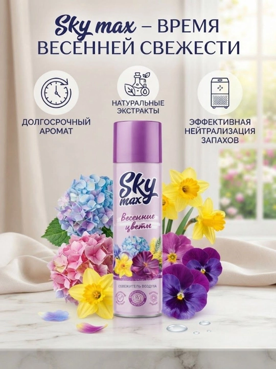 SKYMAX Bahorgi gullar havo tozalagichi 300 ml, Rossiya - 