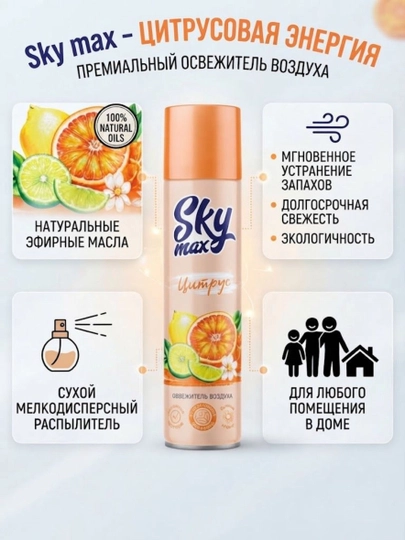 SKYMAX Sitrus havo tozalagichi, 300 ml, Rossiya - 