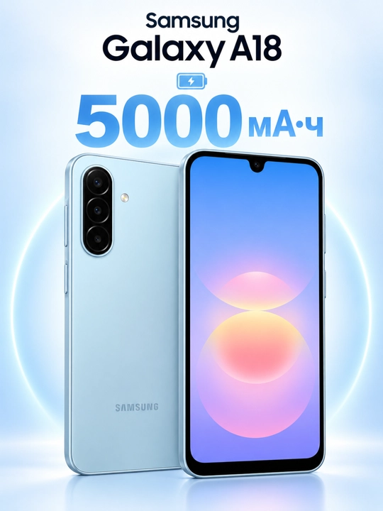 Samsung Galaxy A18 smartfoni, 8/256 GB, Helio G99, 6,7″ Super AMOLED, 5000 mA·soat