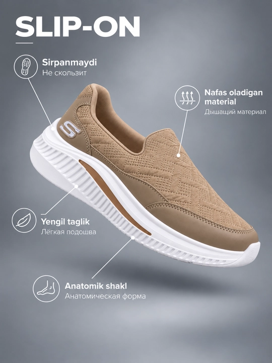 Женские слипоны, легкая удобная повседневная обувь, дышащий slip-on