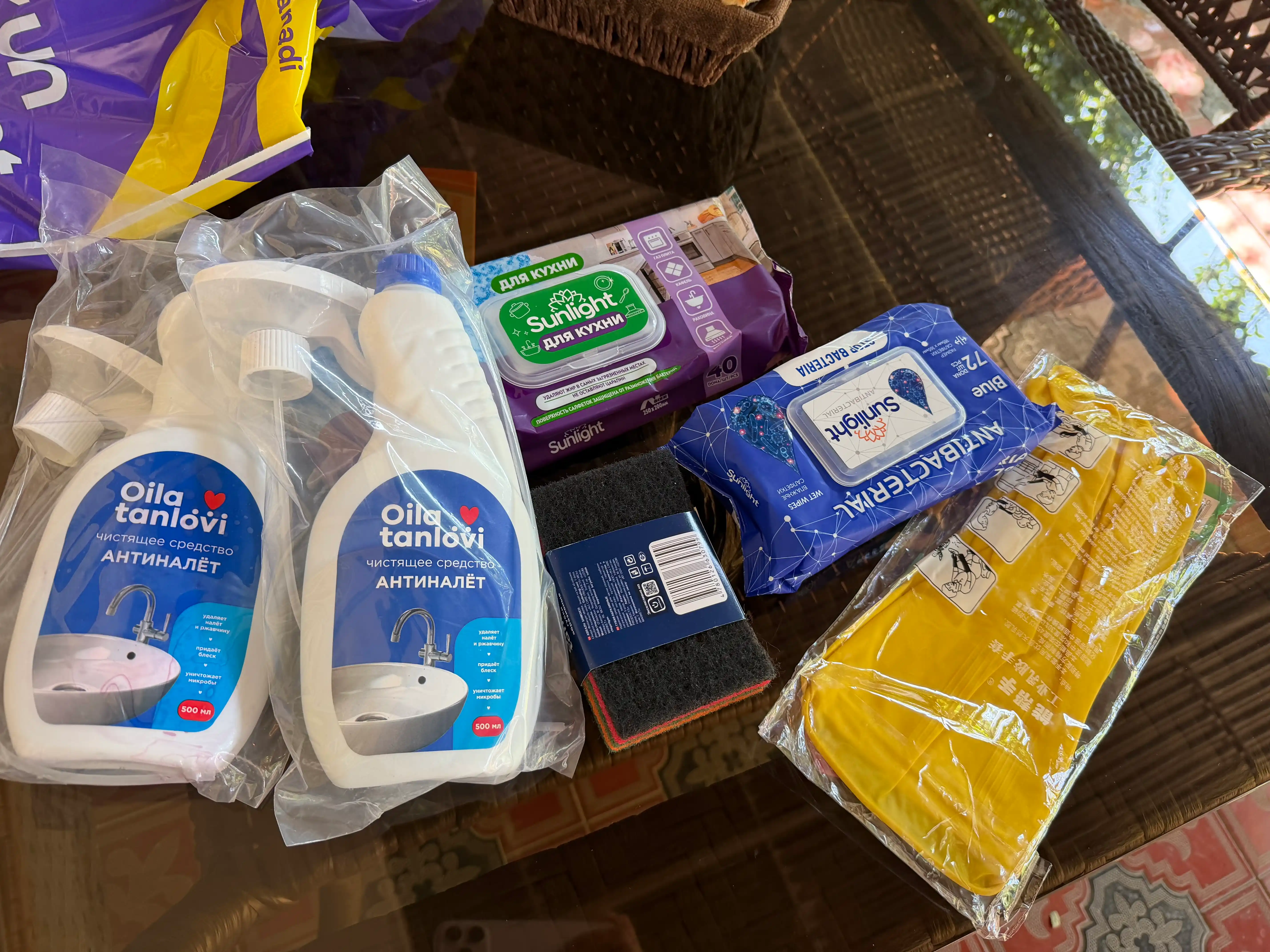 Nam salfetkalar Sunlight Antibacterial, 72 dona
