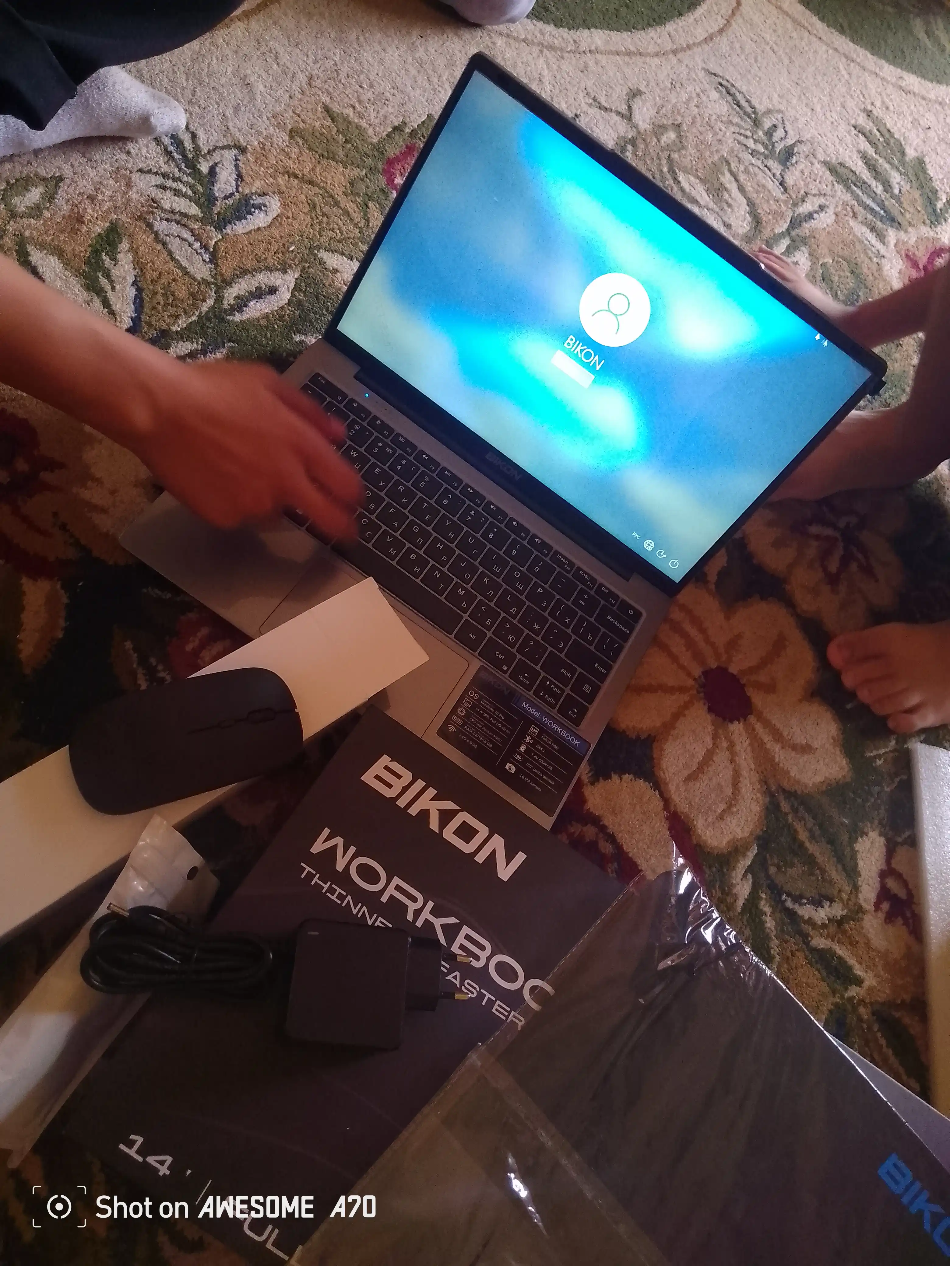 Ноутбук BIKON экран 14 Core i7/ i5/ i3 для офиса, дома, учебы и работы, установлен Windows