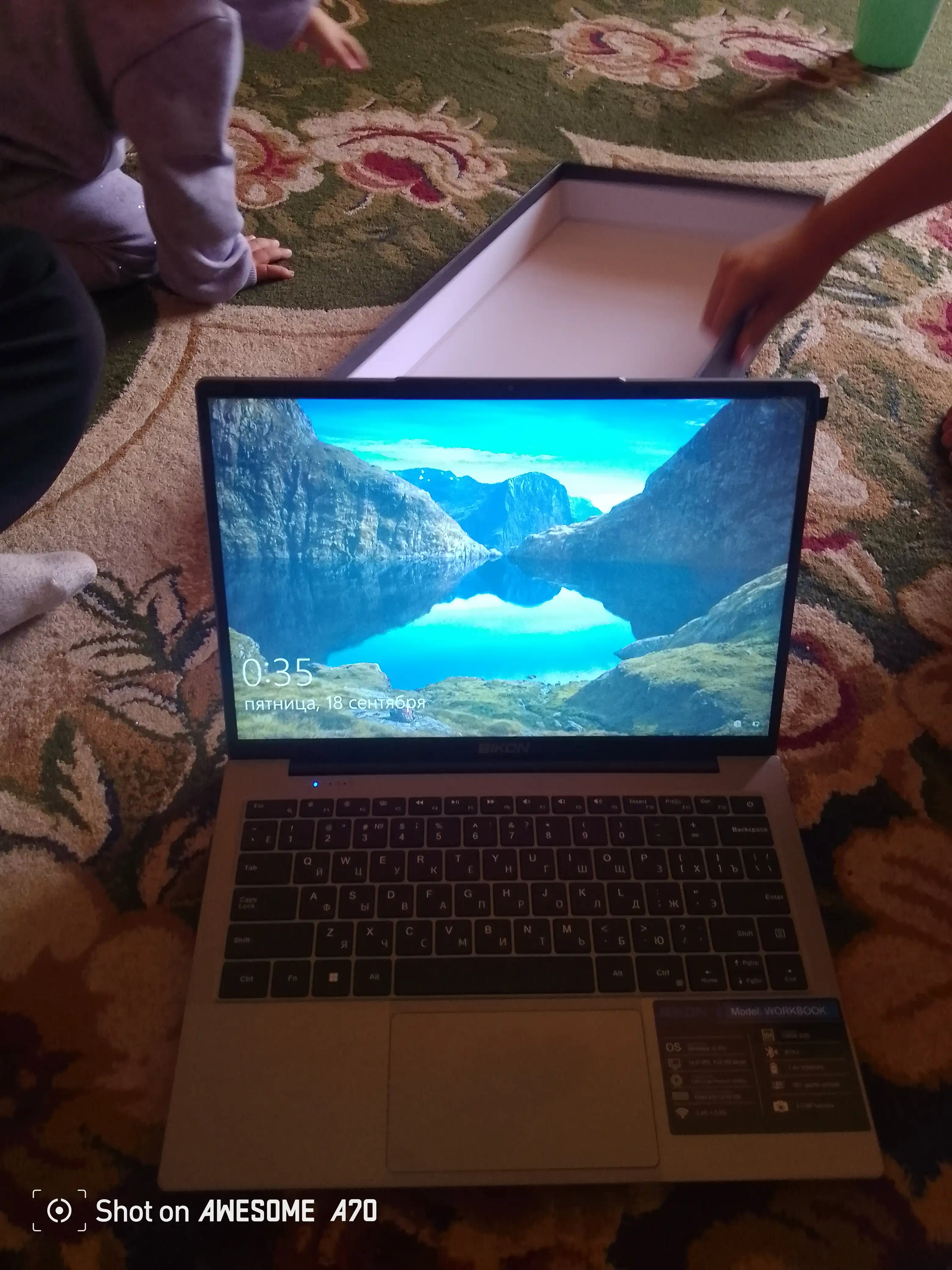 Ноутбук BIKON экран 14 Core i7/ i5/ i3 для офиса, дома, учебы и работы, установлен Windows