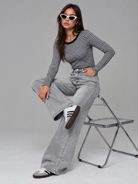 Ayollar jinsi shimlari, ayollar baggi shimlari, keng jinsi shimlar, S–XL