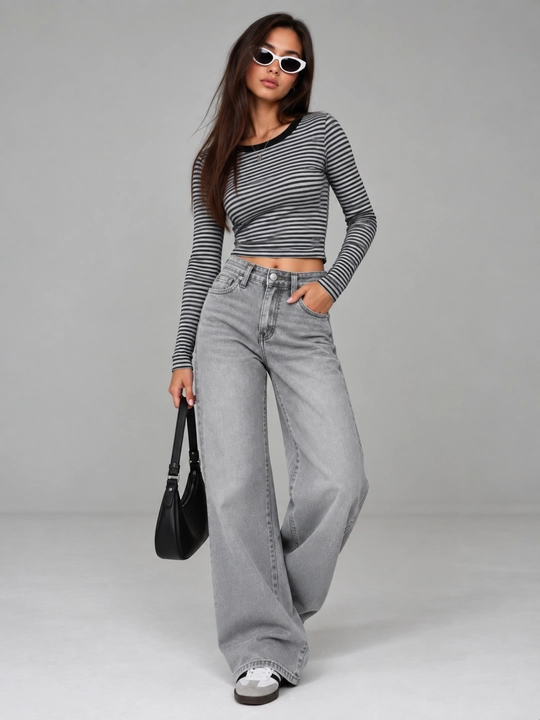 Ayollar jinsi shimlari, ayollar baggi shimlari, keng jinsi shimlar, S–XL