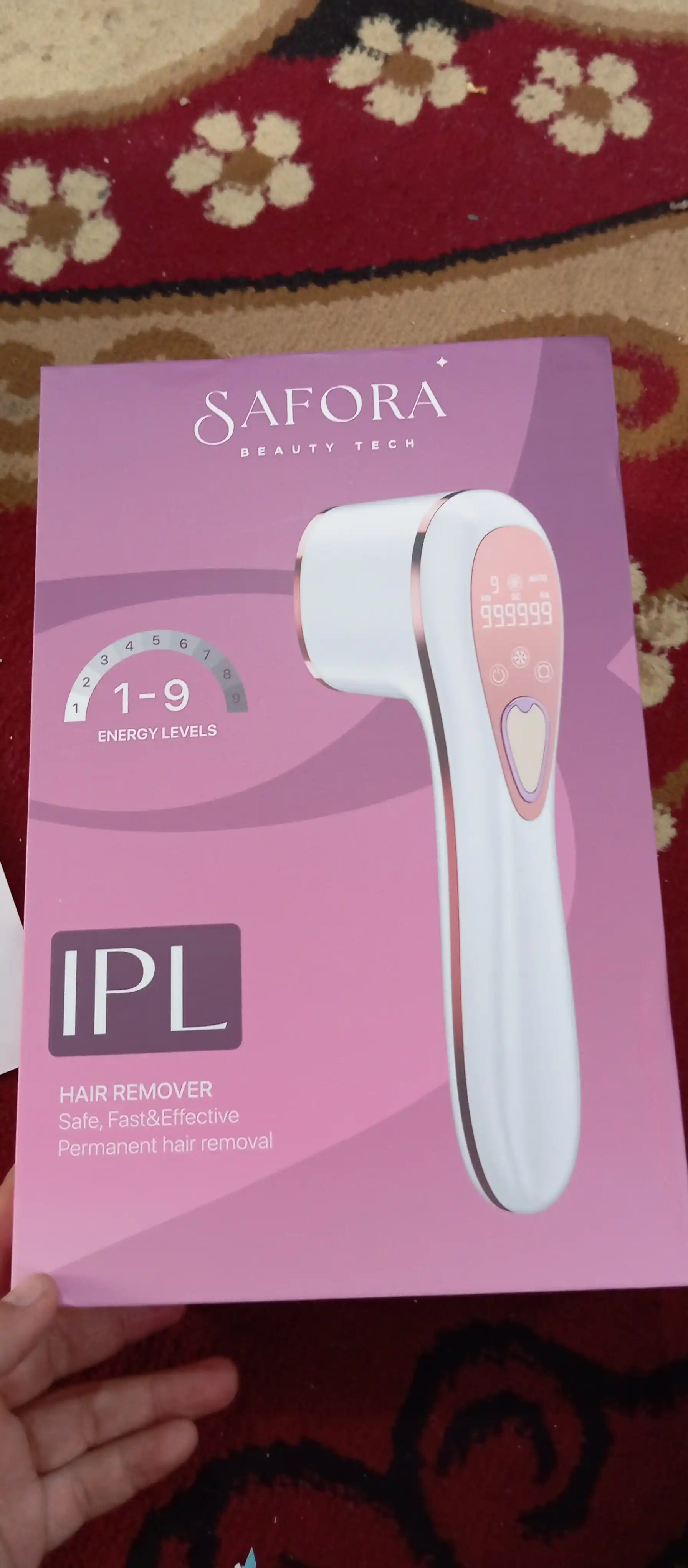 Lazerni epilyator Safora, fotoepilator va lazerli depilyator yuz va tana uchun