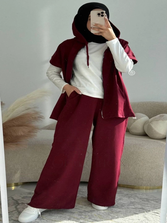 Ayollar uchun 3 qismli sportivka, sport kostyumi, standart 44–50