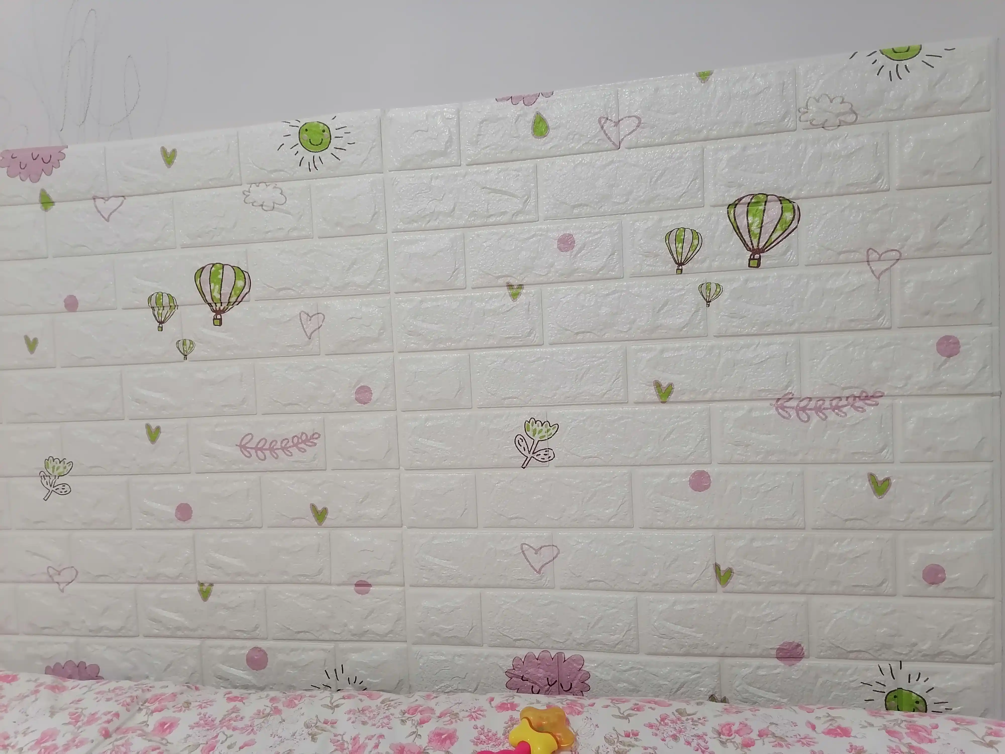 5 dona 70x70cm PVC dev stikerlari, suvga chidamli va mustahkam