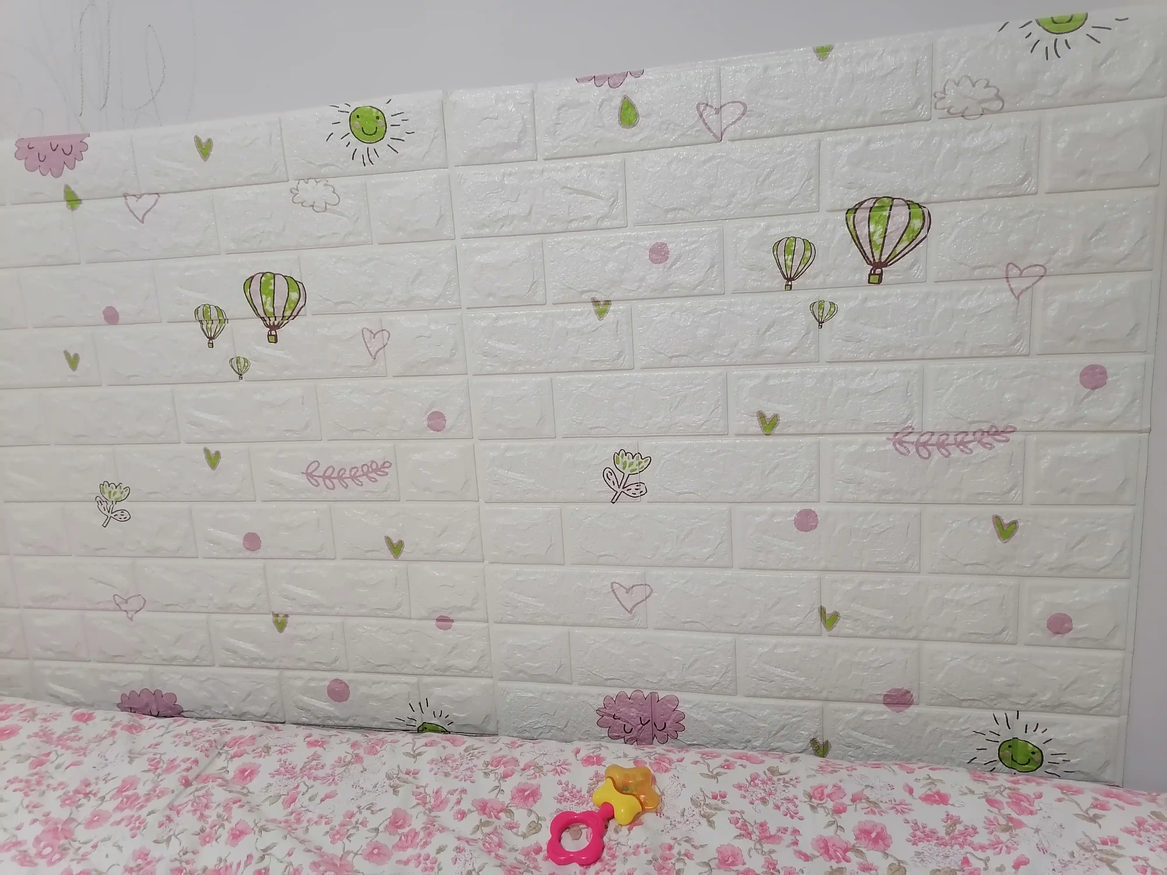 5 dona 70x70cm PVC dev stikerlari, suvga chidamli va mustahkam