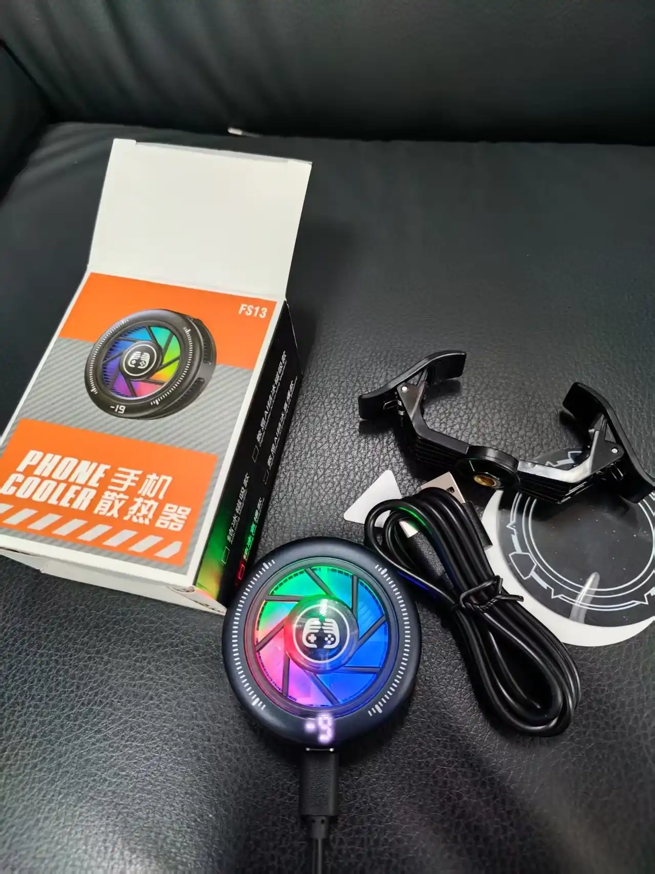 Кулер для телефона магнитный с RGB подсветкой, охладитель смартфона Android, для PUBG игр