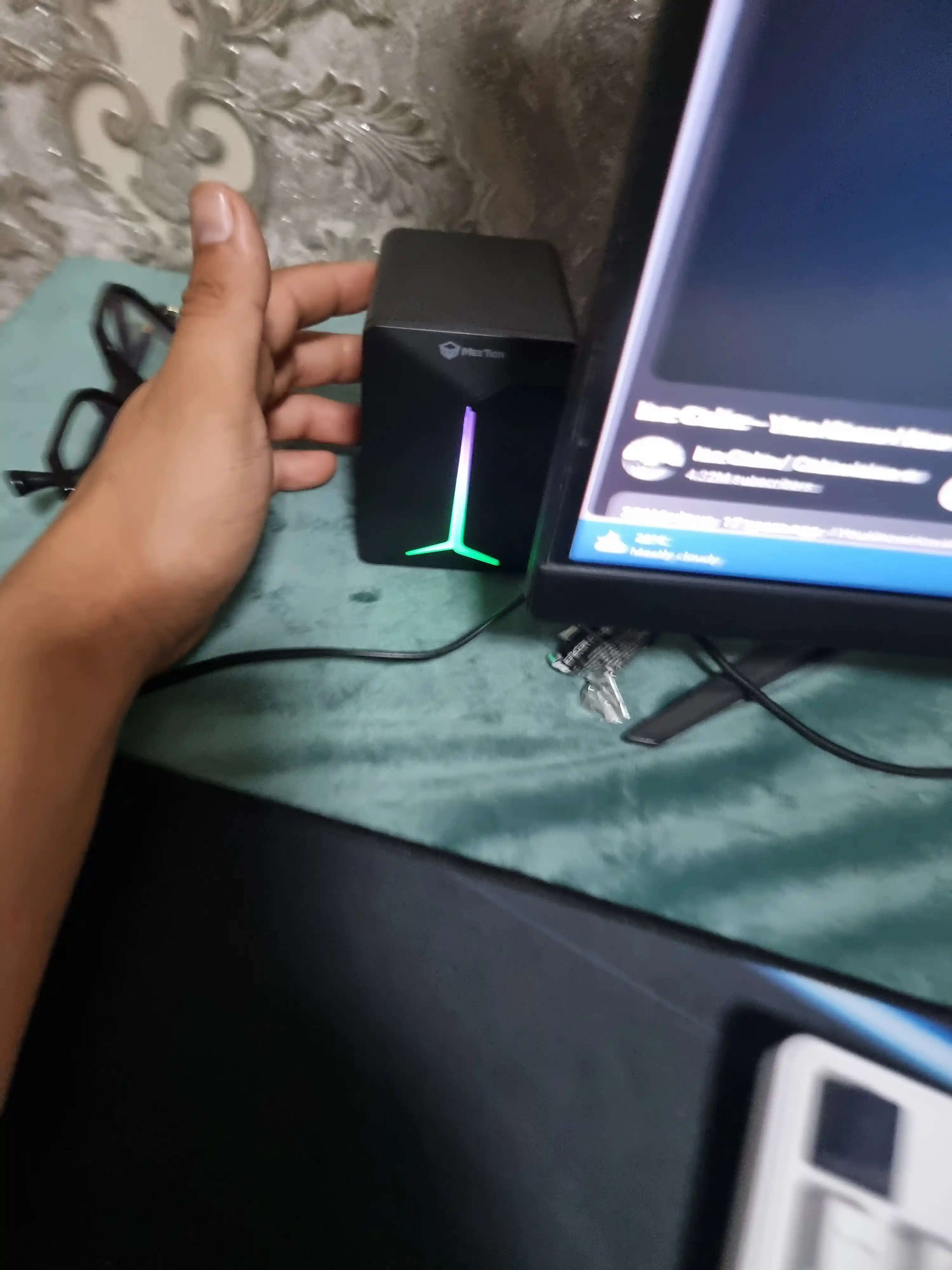 Компьютерные колонки MEETION MT-SP2011 RGB Игровая колонка для ноутбука