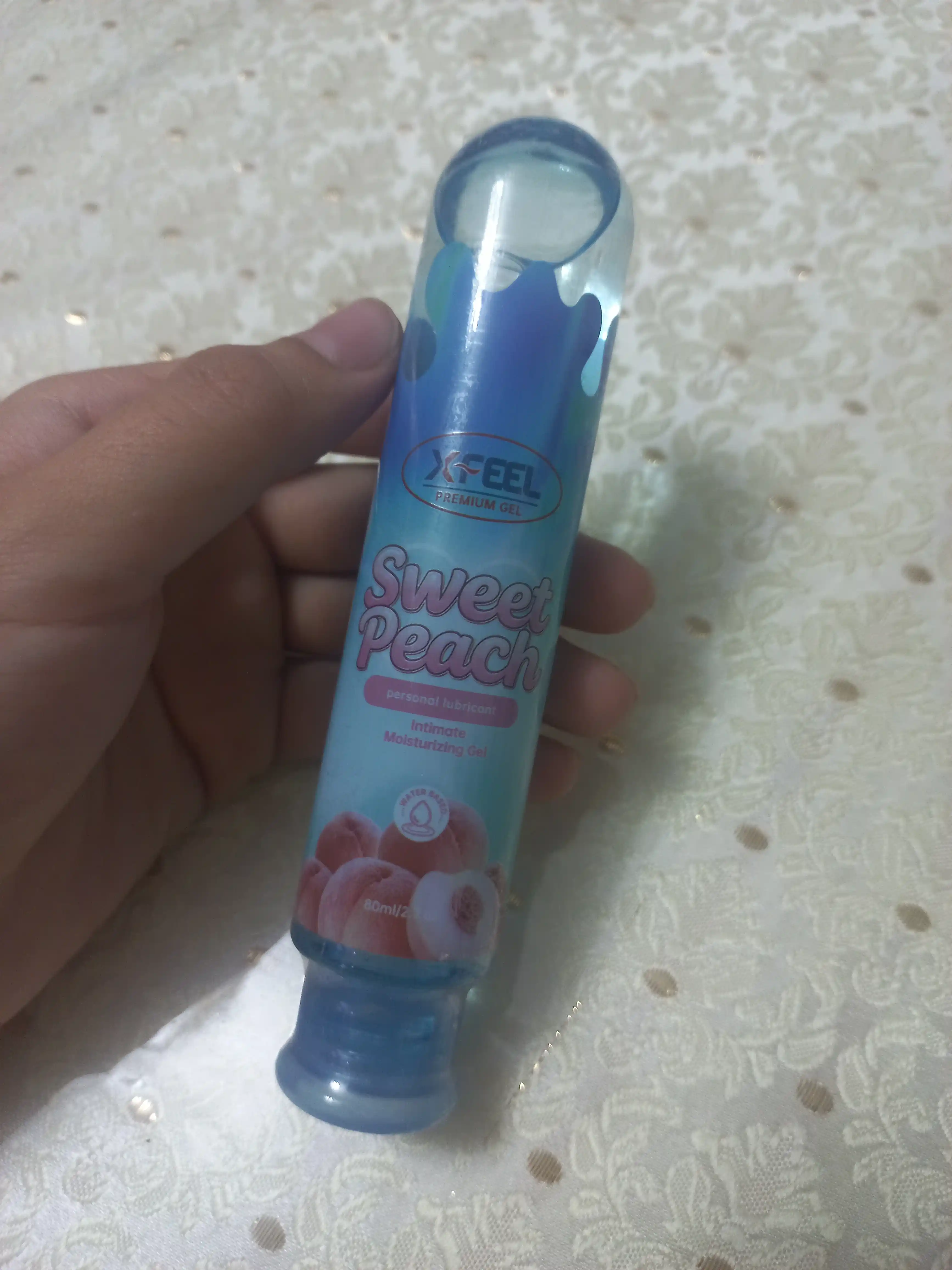 Gel moylash vositasi, mevali, suvga asoslangan, yeyish mumkin, "XFEEL", 80 ml