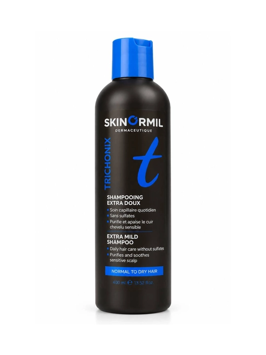 Normal va quruq sochlar uchun Skinormil Trichonix Extra Mild shampuni, 200 ml - 