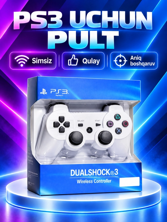 PS3 uchun simsiz geympad, Sony Playstation va Dualshock 3 kabi kompyuter uchun joystik