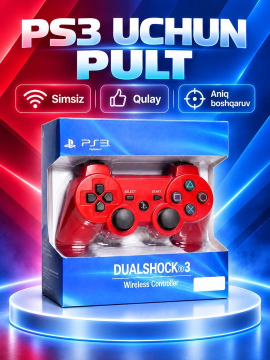 PS3 uchun simsiz geympad, Sony Playstation va Dualshock 3 kabi kompyuter uchun joystik