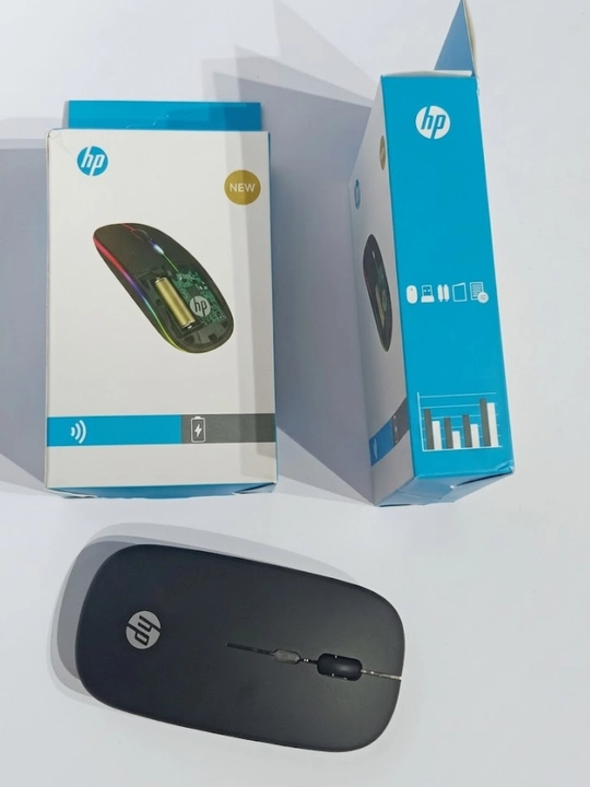 Simsiz sichqoncha HP W10, Bluetooth va 2.4G Dual Model, RGB yoritgichli
