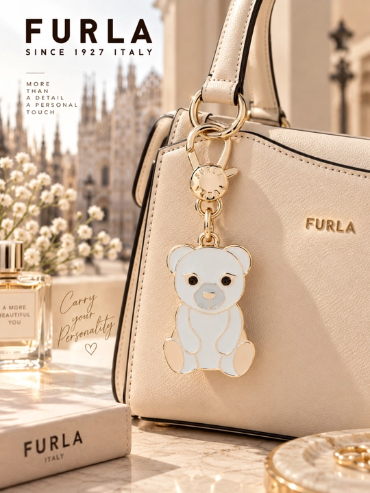 Ayollar uchun Furla WK00348 sumka bezagi va kalit brelogi