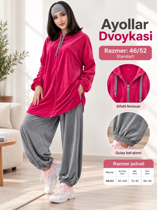 Ayollar uchun sport kostyumi — dvoyka