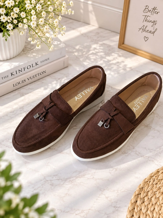 Женские и девичьи замшевые лоферы (в стиле Loro Piana), размеры 36–40
