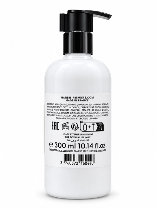 Matiere Premiere Vanilla Powder qo‘l va tana uchun namlantiruvchi loson, vanil hidli