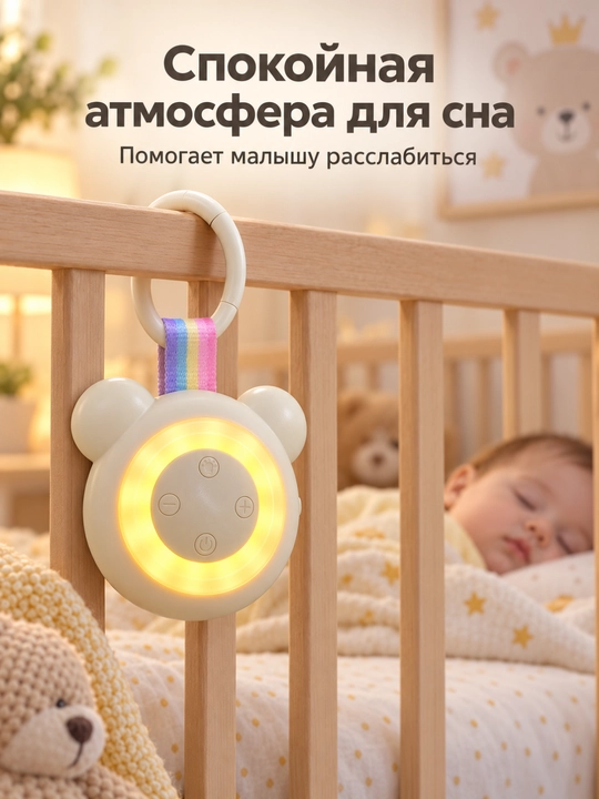 Ночник с белым шумом для малышей, портативный подвесной