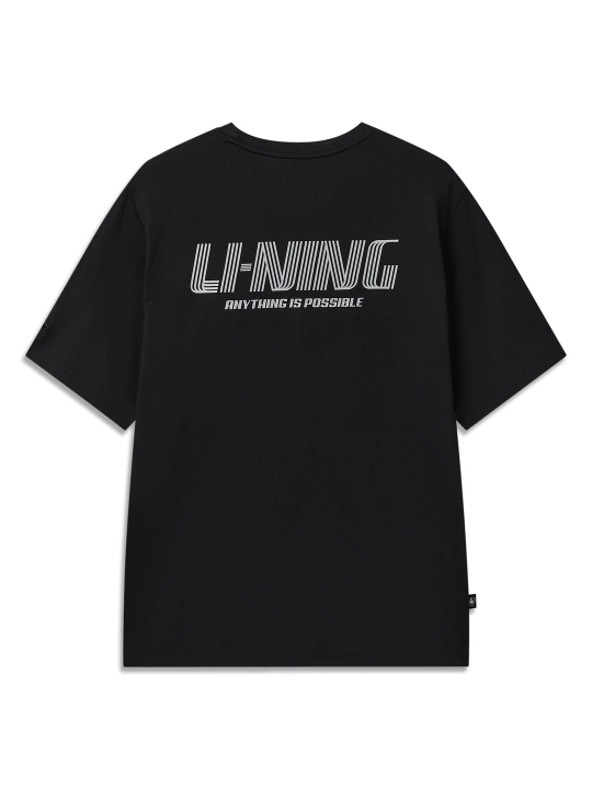 Li-Ning AHSW797 Logo LAB erkaklar printli futbolkasi