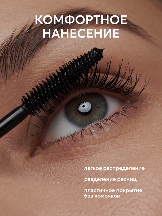Тушь водостойкая для ресниц SEMILY термотушь для объема удлиняющая, черная, коричневая