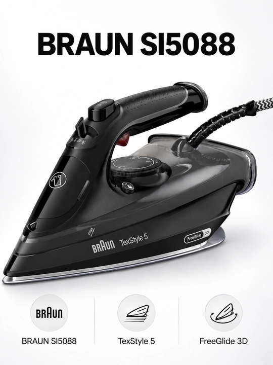 Braun TexStyle bug‘li dazmoli, FreeGlide 3D taglik bilan