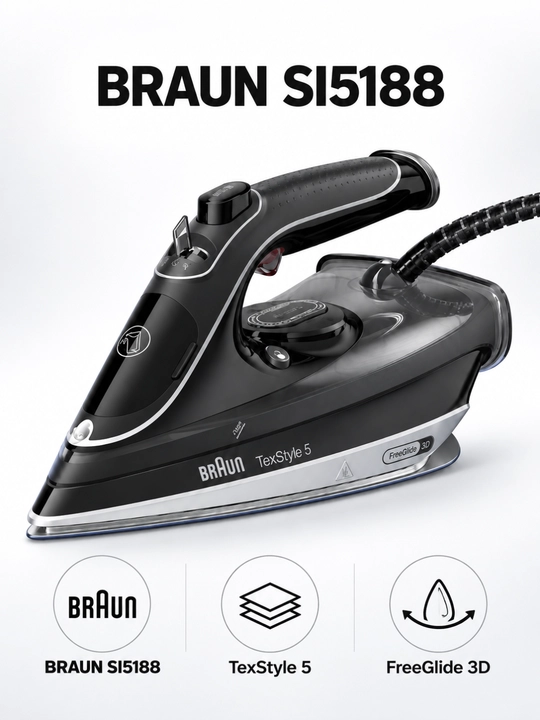 Braun TexStyle bug‘li dazmoli, FreeGlide 3D taglik bilan