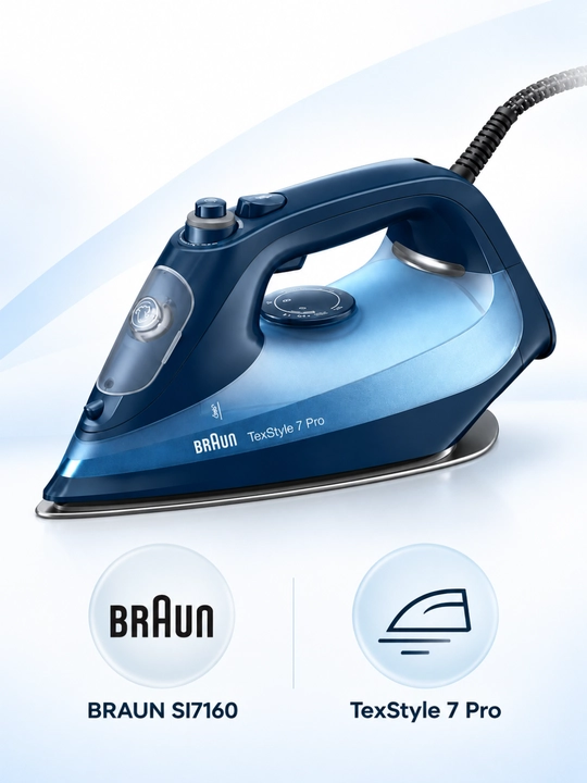Braun TexStyle bug‘li dazmoli, FreeGlide 3D taglik bilan