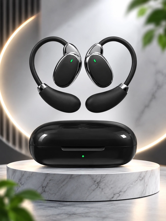 WiWU Openbuds T30 Simsiz Naushnik, Ochiq Dizayn Bluetooth 5.3 Hi-Fi Ovoz Sensor Boshqaruv