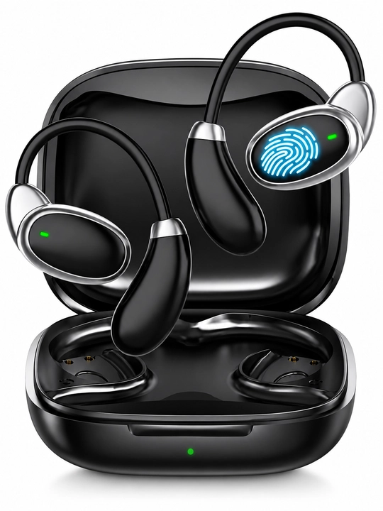 WiWU Openbuds T30 Simsiz Naushnik, Ochiq Dizayn Bluetooth 5.3 Hi-Fi Ovoz Sensor Boshqaruv