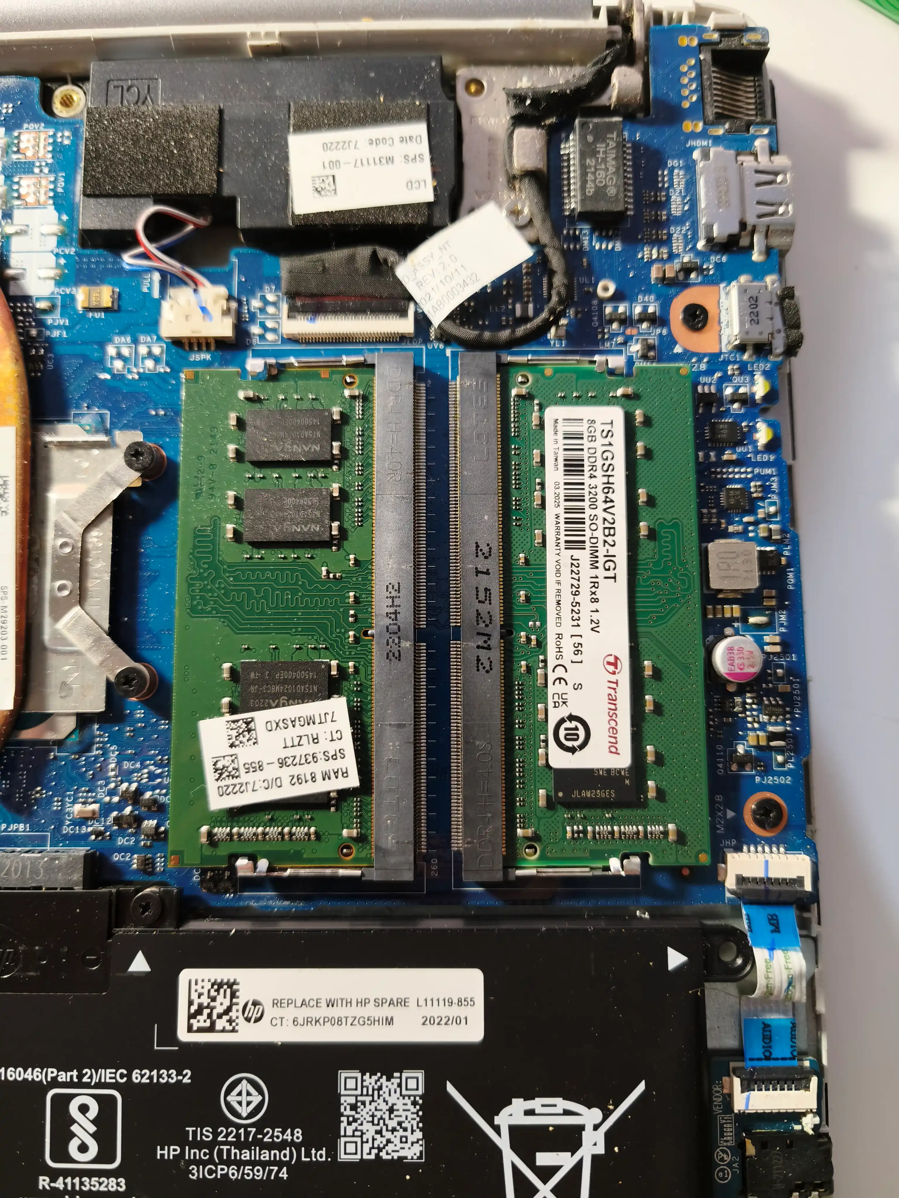Оперативная память для ноутбука TRANSCEND DDR4 8ГБ ОЗУ, 3200 Мгц, SoDIMM