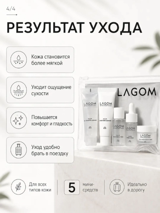 Набор косметических средств LAGOM TRAVEL KIT