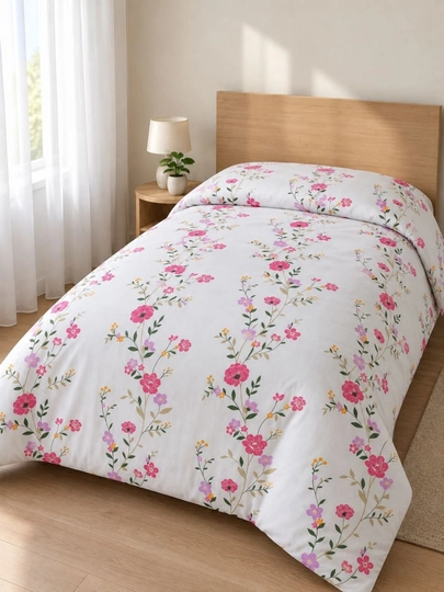 Ko‘rpa jildi, podadeyalnik bir kishilik 150x220 sm, oq strayp paxta mato, yotoq uchun - 