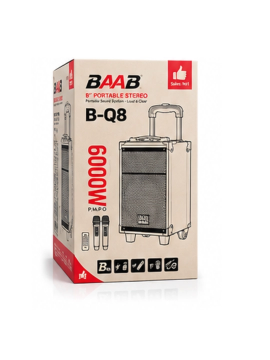 Караоке Bluetooth колонка BQ-8, BQ12 с микрофоном и мощным звуком