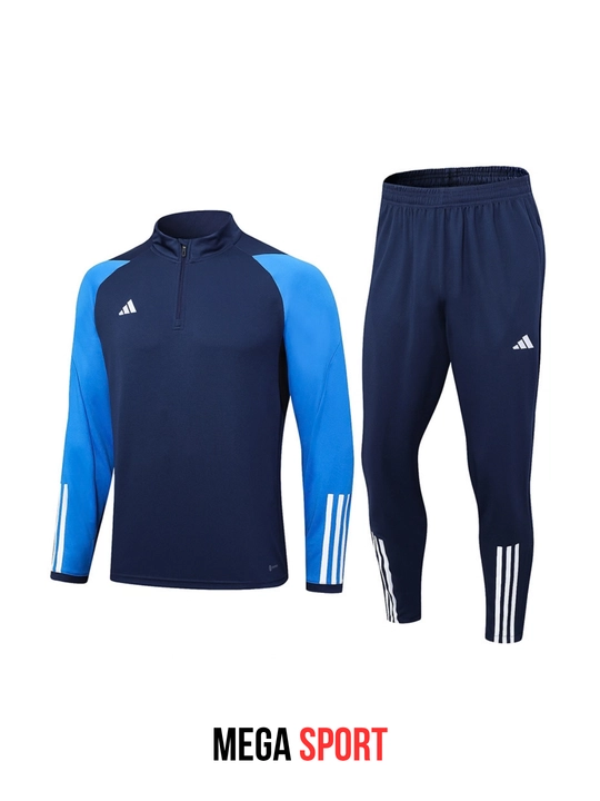 Erkaklar uchun sportivka, 2 qismli komplekti, kofta va shim, futbol va mashg‘ulot uchun