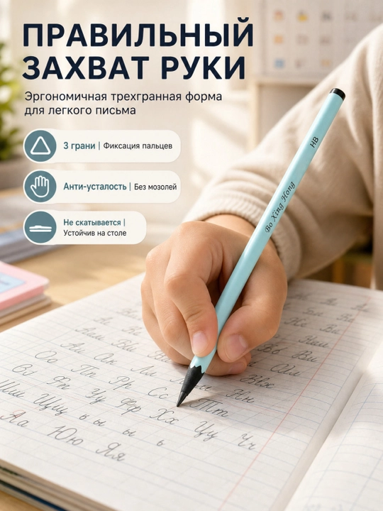 Набор простых карандашей HB для школы, 10 шт