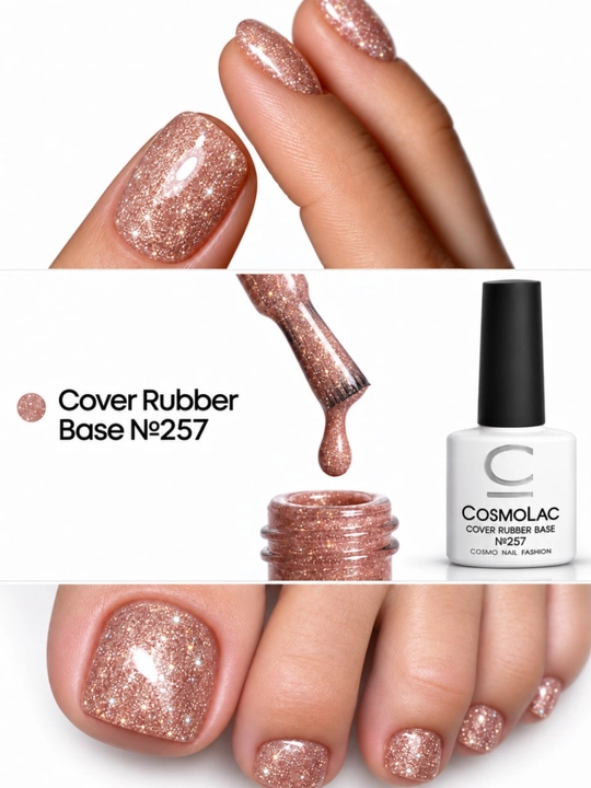 CosmoLac 8 dona rangli gel-lak to‘plami, manikyur uchun professional, 7,5 ml