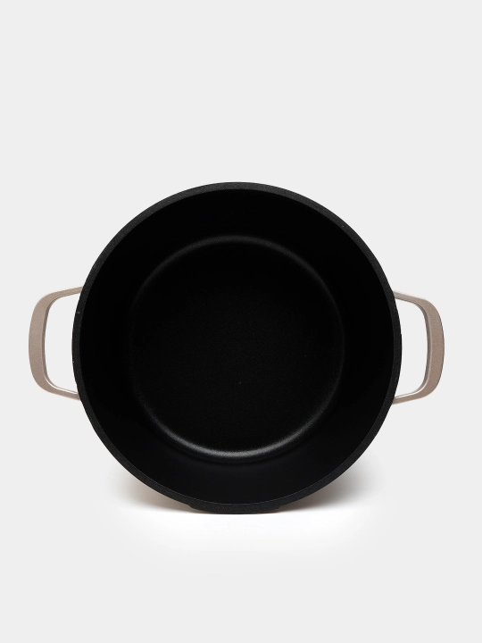 Казан Антипригарная из гранита, c крышкой O.M.S 15018 +индукция