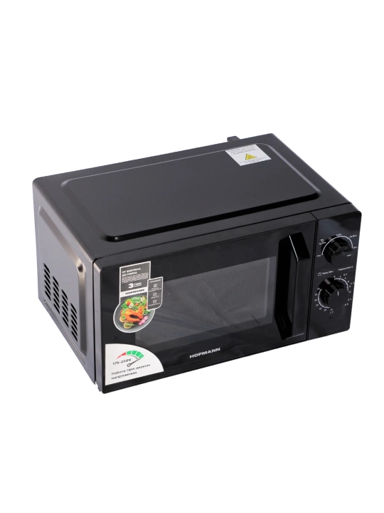 Микроволновая печь Hofmann MW719LVBK/HF, 19 л, 700 Вт, разморозка, таймер 30 мин