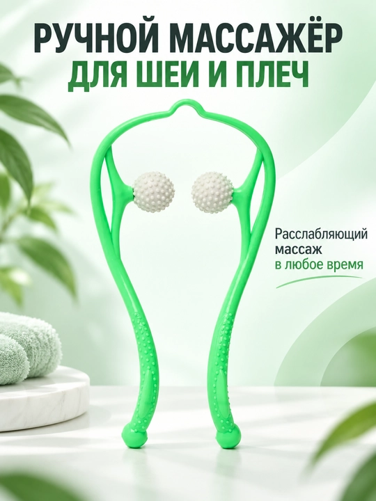 Массажер для шеи и плеч, ручной - 
