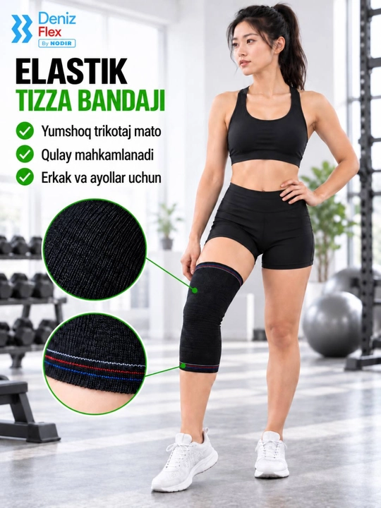 Tizza bandaji, sport va kundalik uchun, erkak va ayollar, Deniz Flex By NODIR, S, M, L