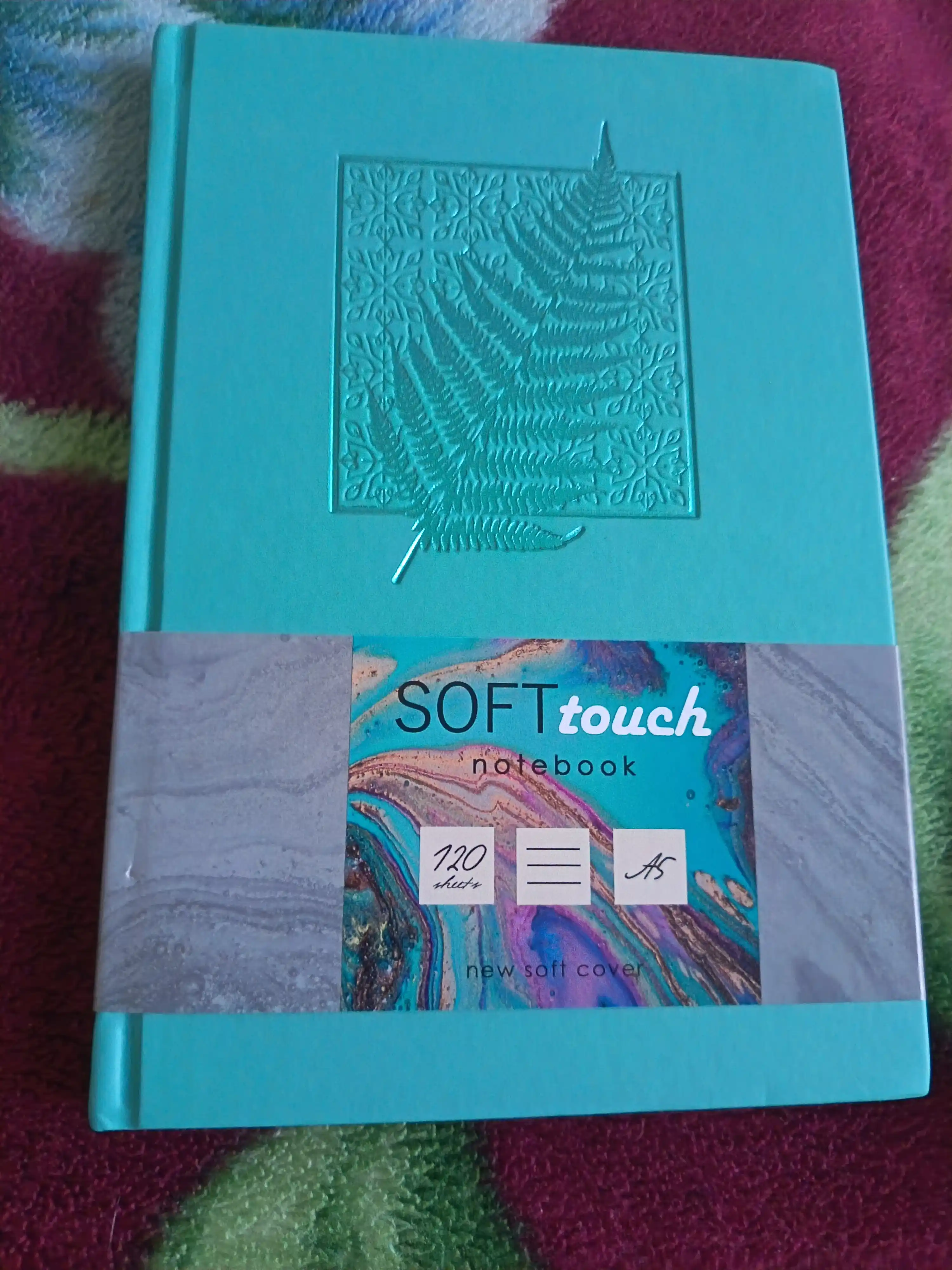 Блокнот ежедневник А5, 120 листов, Soft touch, в клетку